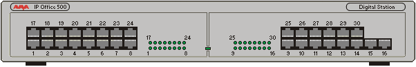 Avaya IP Office 500 Digital Station Module Front