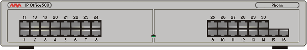 Avaya IP Office 500 Phone Station Module Front