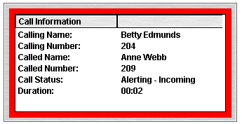 IP Softconsole Call Detail Window