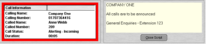 IP Office SoftConsole Script File